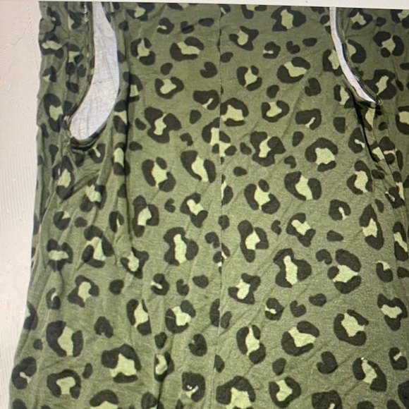 Green Leopard Jumpsuit - Picture 3 of 7